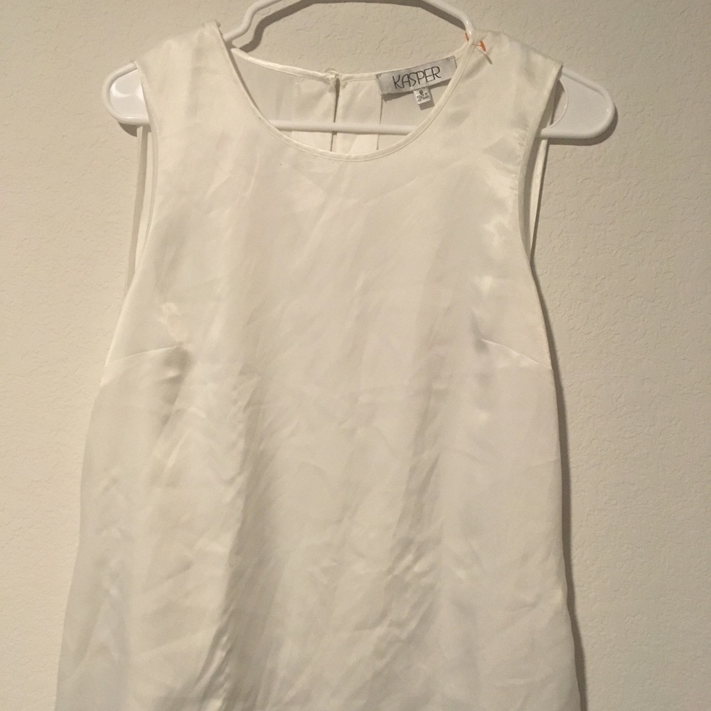 White silk blouse